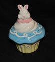  Bunny Cupcake Porcelain/Ceramic Keepsake/Trinket 