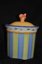 Pfaltzgraff Pistoulet Pattern Canister~Fish Handle