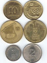 Israel Coins (Lot of 6), Agorot & Shekel