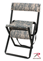 Deluxe Army Digital Camo Folding Chair w/Pouch