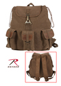 Brown Wayfarer Backpack w/Leather Accents