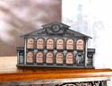 PEWTER SCHOOL HOUSE 13 SLOT K-12  PHOTO FRAME**NIB
