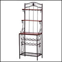 WINE & GLASS BAKER'S STYLE WINE RACK OR SHELF UNIT