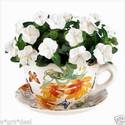BUTTERFLY FLORAL TEACUP PLANTER**NIB