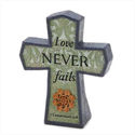 BLUE 1 CORINTHIANS WALL CROSS PLAQUE**NIB