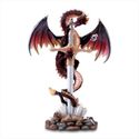 Unique**SWORD & DRAGON STONE SCULPTURE**NIB
