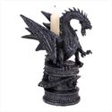 IMPRESSIVE GRANITE DRAGON CANDLE HOLDER**NIB
