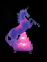 MYTHICAL FROSTED UNICORN SCULPTURE TABLE LAMP**NIB