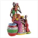 GORGEOUS TRIBAL MOTHER & DAUGHTER TABLETOP FOUNTAI