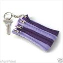 HI-FASHION PURPLE COSMETIC BAG, COIN KEY RING SET"