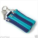 HI-FASHION AQUA-BLUE COSMETIC BAG, COIN KEY RING S