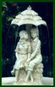 YOUNG COUPLE CAUGHT IN SPRING RAIN FOUNTAIN**NIB