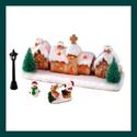 LIGHT-UP DETACHABLE WINTER MINI TOWN VILLAGE SET**