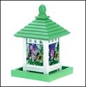 BUTTERFLY GAZEBO BRIGHT SPRING GREEN BIRDFEEDER**N