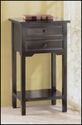 Set of 2**BLACK WOOD NIGHTSTAND SIDE TABLE W/ DRAW