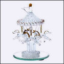 Gorgeous!**SPUN GLASS HORSES CAROUSEL OR MERRY-GO-