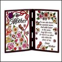 "MOTHER" OR "MOM" POETIC BOOK STYLE PLAQUE**NIB