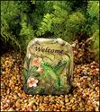 MAGICAL MOTION SOLAR LIGHT-UP WELCOME GARDEN STONE