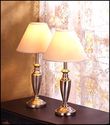 Set of 3**CONTEMPORARY FLOOR & 2 TABLE LAMP SET**N