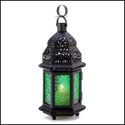 Christmas**GREEN GLASS MOROCCAN LANTERN FOR HOLIDA