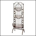 ENCHANTING MORNING GLORY WEATHERED IRON PLANT STAN