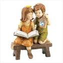 16" COUNTRY KIDS READING TIME SOLAR LAMP**16"**NIB