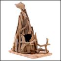 RUSTIC DRIFTWOOD TEEPEE BIRDHOUSE**NIB