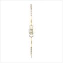 Ladies**DAINTY TWO TONE SQUARE DIAL METAL WATCH**N