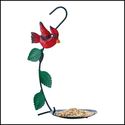 CHEERY RED CARDINAL METAL BIRDFEEDER**NIB