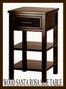 Set of 2** WOOD STAINED SANTA ROSA NIGHTSTAND SIDE