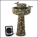 COBBLESTONE WISHING WELL SOLAR POWERED WATER FOUNT