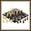 UNIQUE**SKULL WARRIOR GHOSTLY SKELETONS CHESS SET*