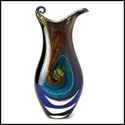 15.5" MESMERIZING BEAUTIFUL GALAXY ART GLASS VASE*