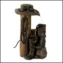 RANCH STYLE COWBOY WILD WESTERN WATER FOUNTAIN**NI