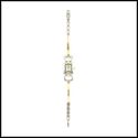 Ladies**DAINTY TWO TONE SQUARE DIAL METAL WATCH**N