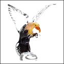 Eloquent**ART GLASS EAGLE STATUE OR  SCULPTURE*NIB