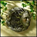 CELESTIAL SUN-MOON-STARS GARDEN OR WALL PLAQUE**NI