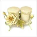 ELEGANT VICTORIAN PEONY SALT & PEPPER SHAKER SET**