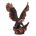 MAJESTIC BRONZE FINISH EAGLE IN FLIGHT SCULPTURE *
