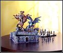 STUNNING DRAGONS & KNIGHTS CHESS SET**NIB
