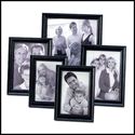 Set of 5**ELEGANT TIMELESS BLACK PHOTO FRAME SET**