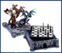 STUNNING DRAGONS & KNIGHTS CHESS SET**NIB