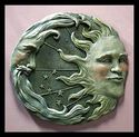 CELESTIAL SUN-MOON-STARS GARDEN OR WALL PLAQUE**NI