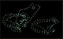 MAGICAL MOTION SOLAR LIGHT-UP FROG GARDEN STONE**N