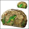MAGICAL MOTION SOLAR LIGHT-UP FROG GARDEN STONE**N
