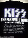 KISS 1973-2003 TOUR SHIRT SIZE ADULT LARGE NICE!