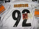 JAMES HARRISON AUTH STEELERS JERSEY PSA DNA GAI UD