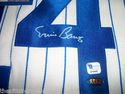 ERNIE BANKS CUBS MAJESTIC  JERSEY JSA GAI PSA DNA 