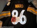 STEELERS HIENZ WARD AUTH JERSEY PSA DNA GAI JSA UD