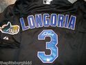 EVAN LONGORIA DEVIL RAYS JERSEY GAI  JSA UDA PSA D